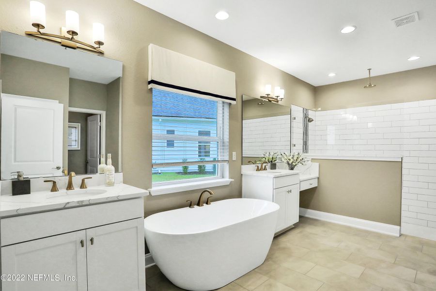 Furnished interior view inside a new home in Silver Landing at SilverLeaf, St. Augustine (Image 33).