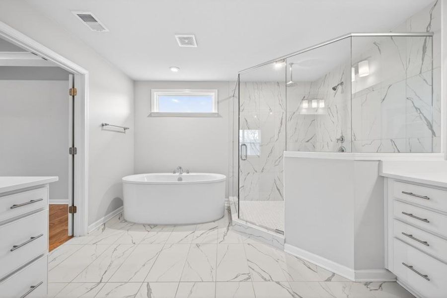 Furnished interior view inside a new home in Reunion, Flowery Branch (Image 17).