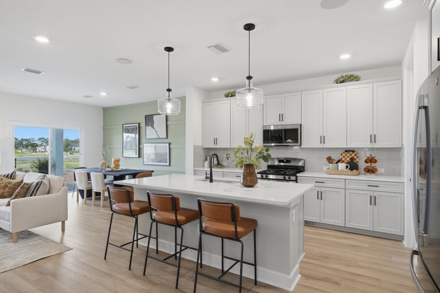 Furnished interior view inside a new home in The Preserve at Laurelton – Canopy Collection, Green Cove Springs (Image 6). Furnished interior view inside a new home in The Preserve at Laurelton – Canopy Collection, Green Cove Springs (Image 6).