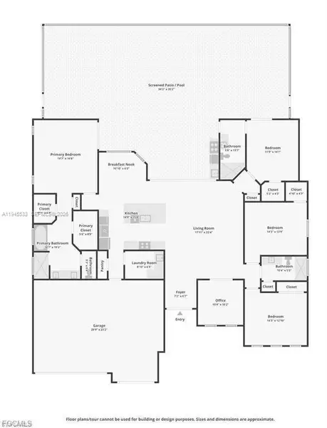 2D floor plan layout of this home in , Cape Coral, FL (Image 5).
