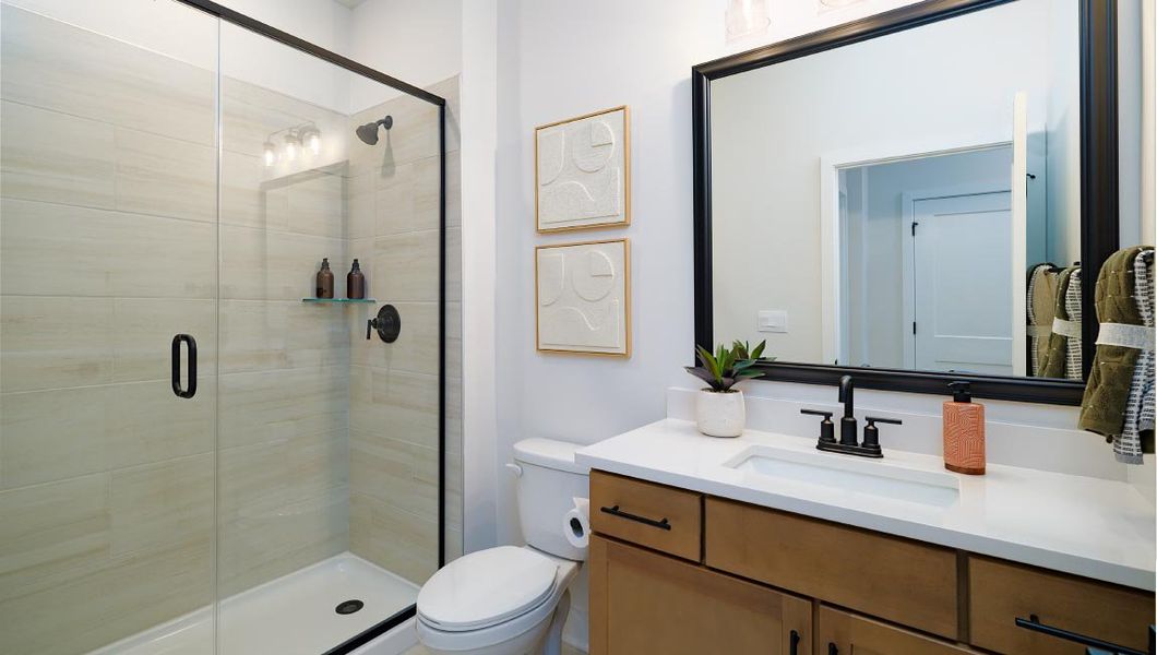 Furnished interior view inside a new home in Westport, York (Image 32).