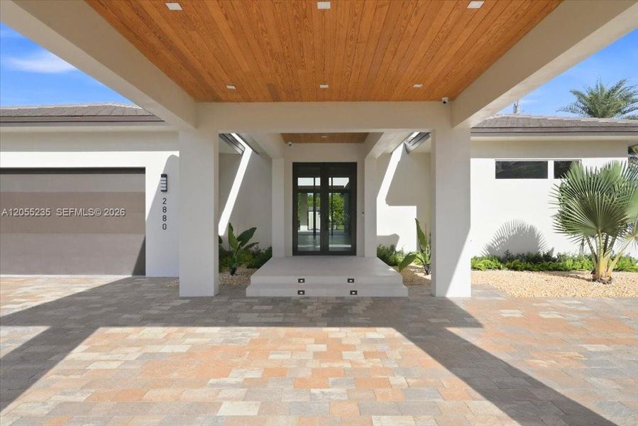 Exterior details and patio area of a home in , Miami (Image 43). Exterior details and patio area of a home in , Miami (Image 43).