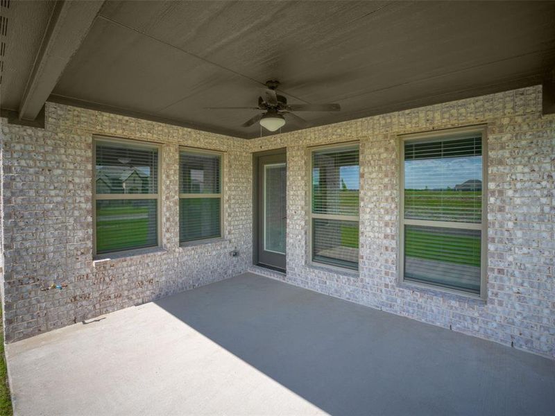 View of patio / terrace with ceiling fan View of patio / terrace with ceiling fan
