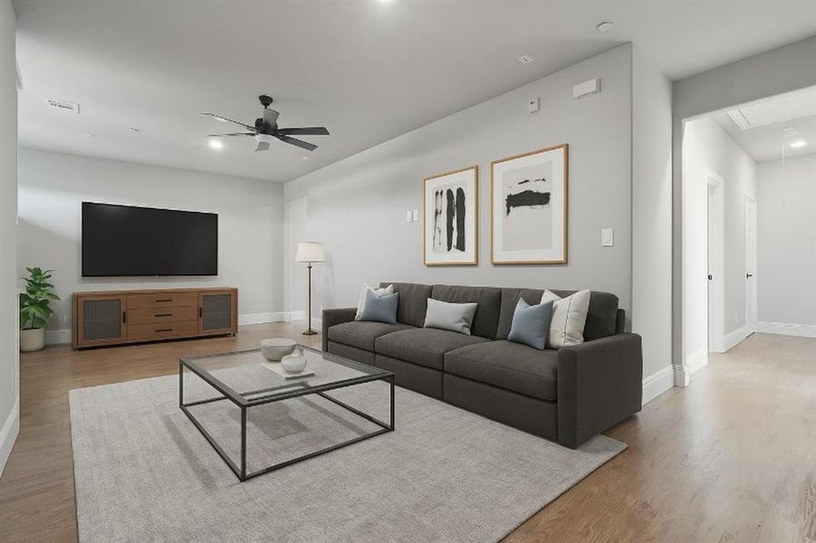 Game Room - Virtually Staged