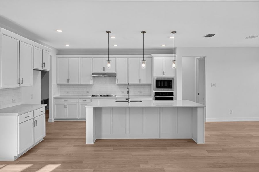 Furnished interior view inside a new home in Cross Creek Meadows, Celina (Image 5).