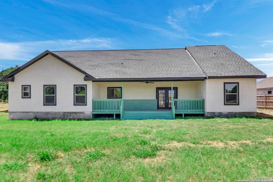 Front exterior of a new home in , Lytle, TX, highlighting curb appeal (Image 1). Front exterior of a new home in , Lytle, TX, highlighting curb appeal (Image 1).