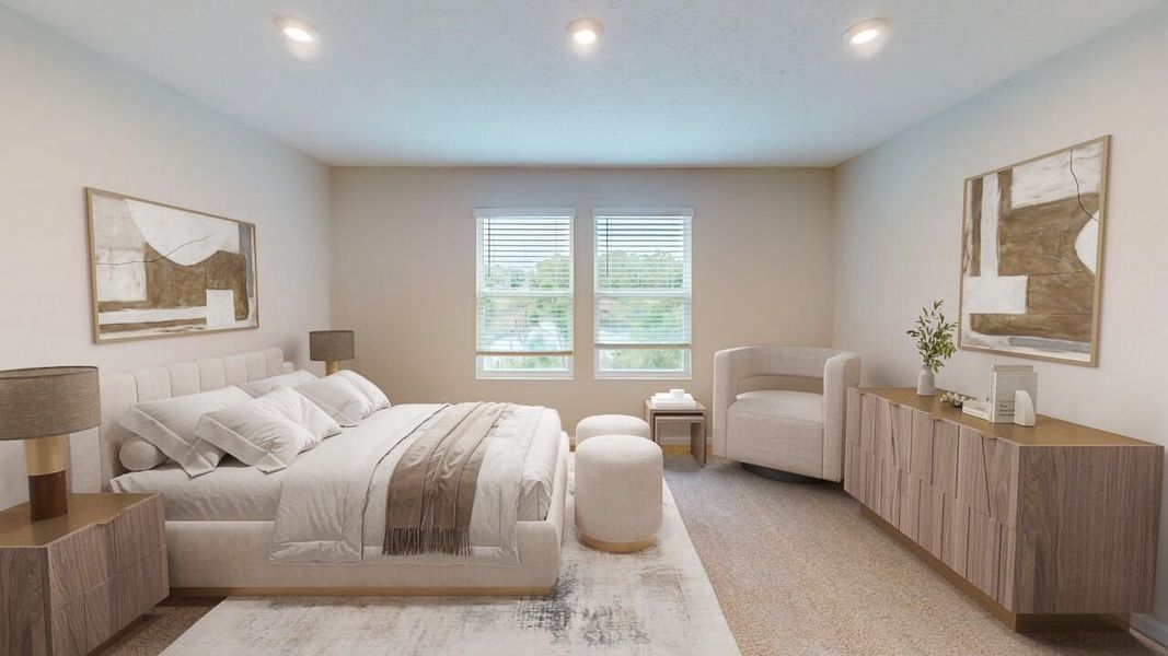 Furnished interior view inside a new home in Egret Creek, Jacksonville (Image 7). Furnished interior view inside a new home in Egret Creek, Jacksonville (Image 7).