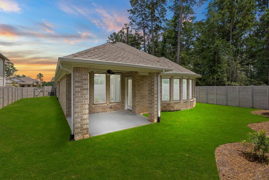 Exterior details and patio area of a home in Two Step Farm, Montgomery (Image 22). Exterior details and patio area of a home in Two Step Farm, Montgomery (Image 22).