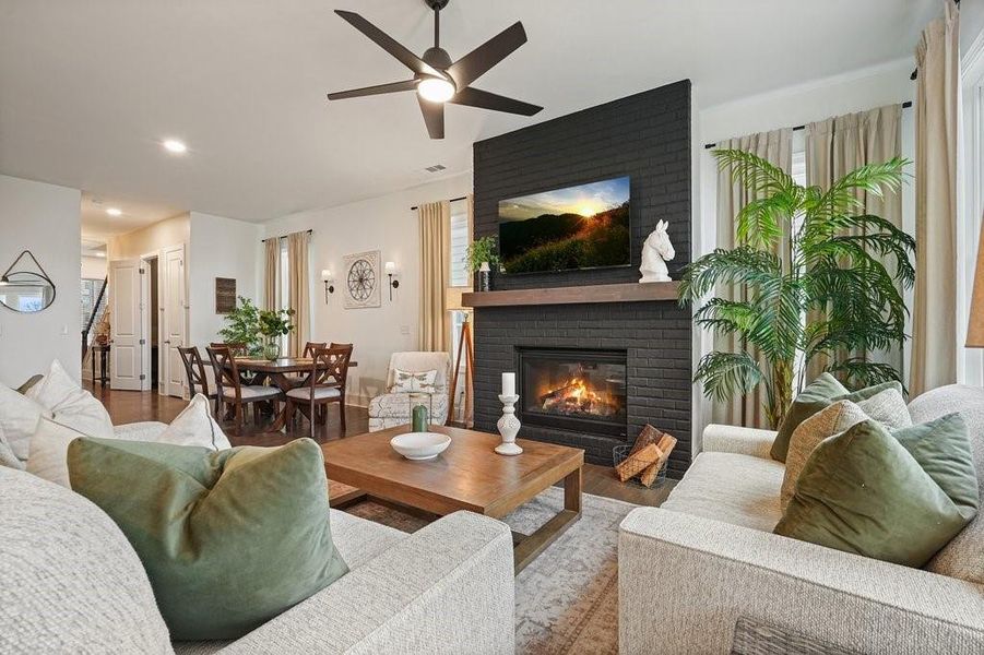 Furnished interior view inside a new home in , Canton (Image 30). Furnished interior view inside a new home in , Canton (Image 30).