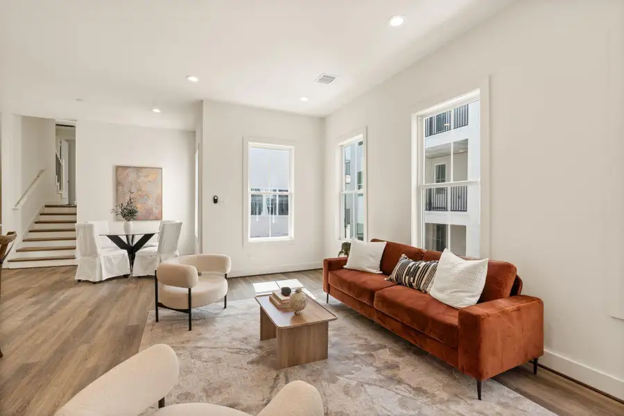 Furnished interior view inside a new home in , Houston (Image 10).