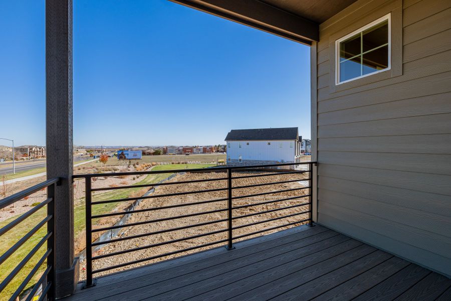 Exterior details and patio area of a home in Arras Park, Thornton (Image 23).