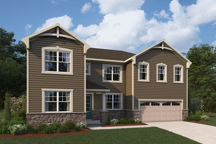 Representative exterior photo of a completed home built from the Lassen by Mattamy Homes in Waxhaw Landing, Monroe, NC (Image 4).