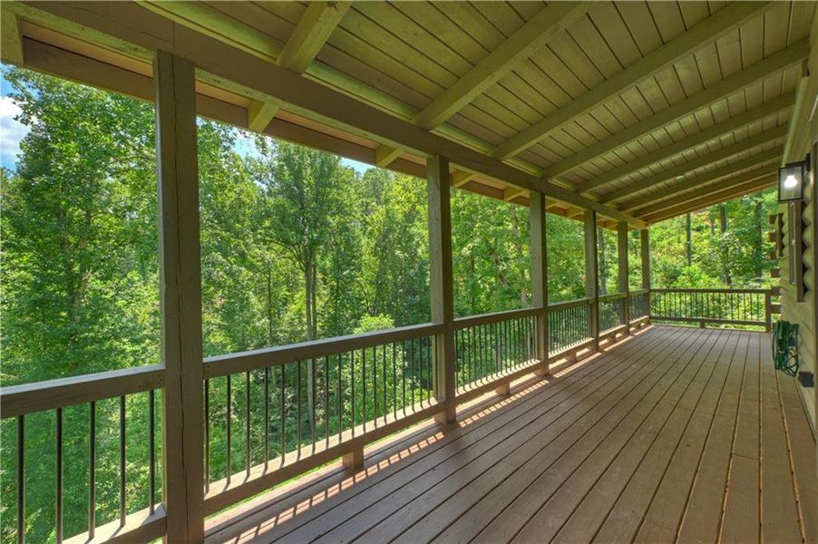 Exterior details and patio area of a home in , Ellijay (Image 20).