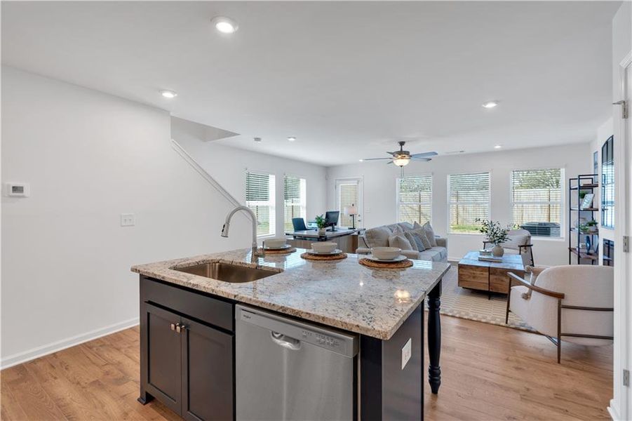 Furnished interior view inside a new home in Village Green, Adairsville (Image 4). Furnished interior view inside a new home in Village Green, Adairsville (Image 4).