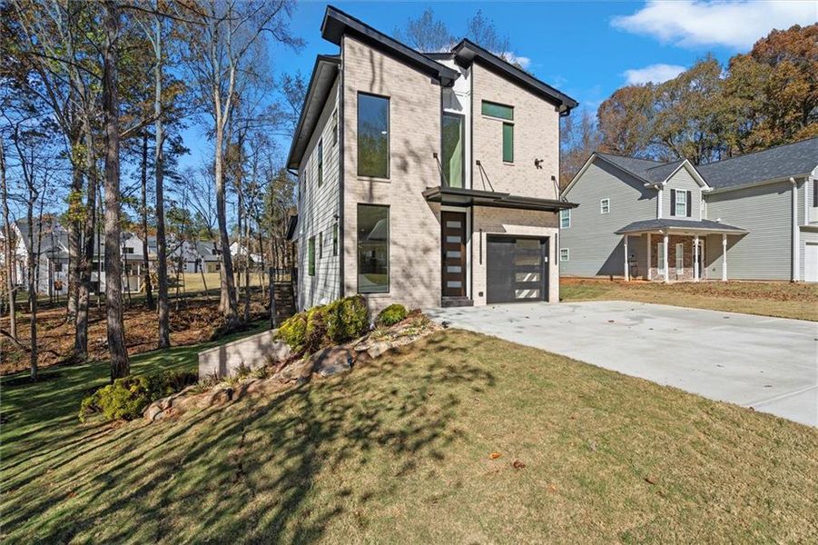 Front exterior of a new home in , Villa Rica, GA, highlighting curb appeal (Image 29).