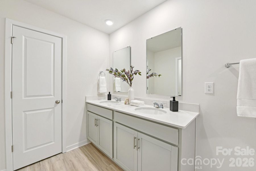 Furnished interior view inside a new home in The Hamptons at Hickory, Hickory (Image 17).