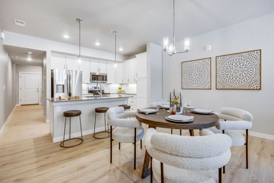 Representative furnished interior of a home built from the The Sloan by Landmark Homes in Highlands at Fox Hill, Longmont (Image 4). Representative furnished interior of a home built from the The Sloan by Landmark Homes in Highlands at Fox Hill, Longmont (Image 4).