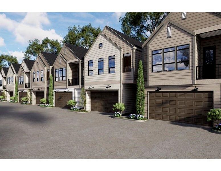 Exterior details and patio area of a home in Thornton Oaks, Houston (Image 30).