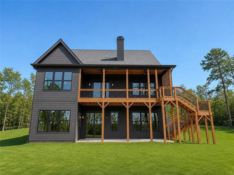 Exterior details and patio area of a home in , Acworth (Image 3).