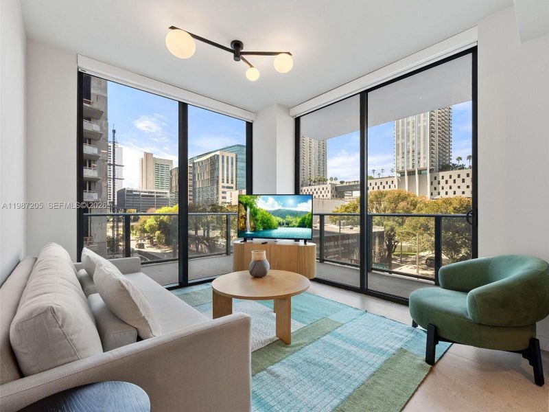 Furnished interior view inside a new home in , Miami (Image 6). Furnished interior view inside a new home in , Miami (Image 6).