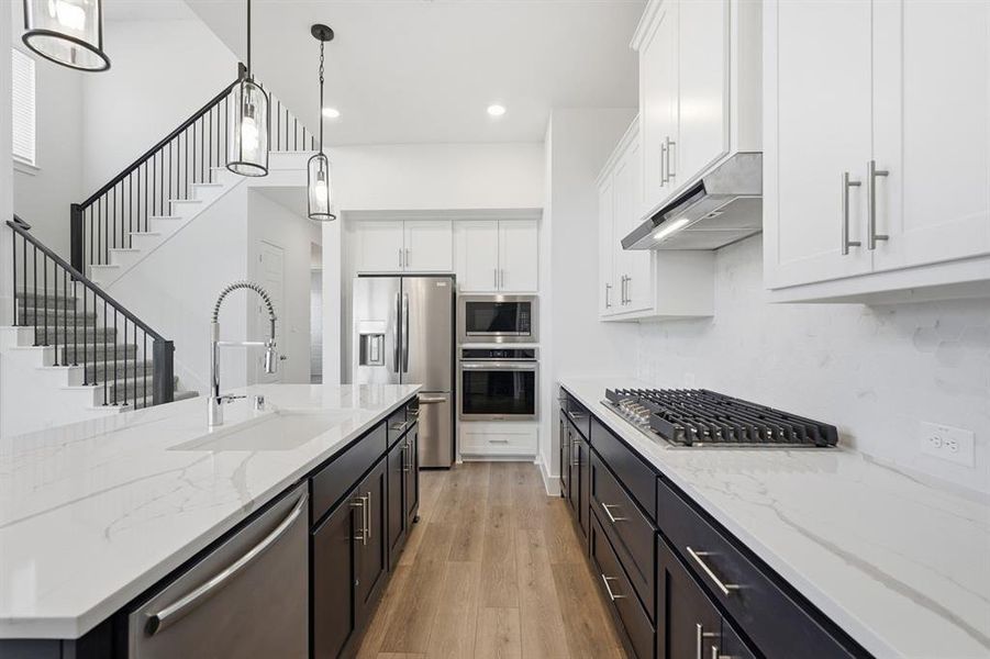 Furnished interior view inside a new home in Sandbrock Ranch, Aubrey (Image 7). Furnished interior view inside a new home in Sandbrock Ranch, Aubrey (Image 7).
