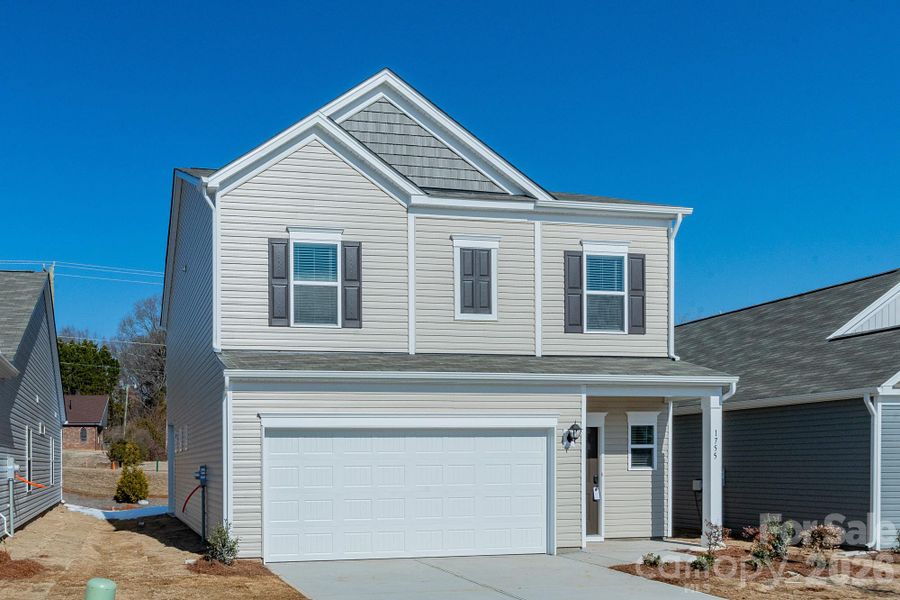 Front exterior of a new home in Country Club Village, Salisbury, NC, highlighting curb appeal (Image 20).