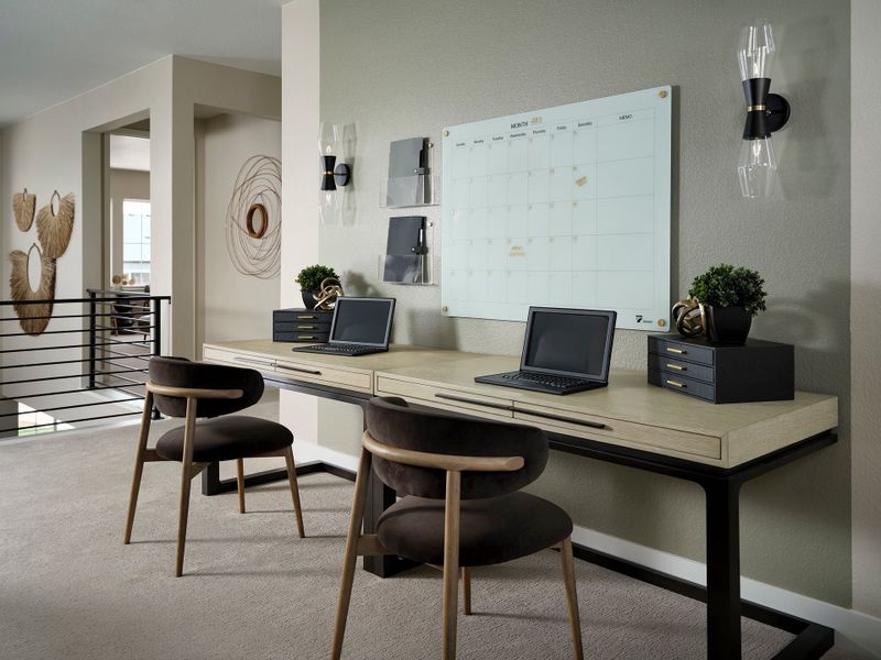 Representative furnished interior of a home built from the 5016 by Tri Pointe Homes in The Aurora Highlands, Aurora (Image 8).