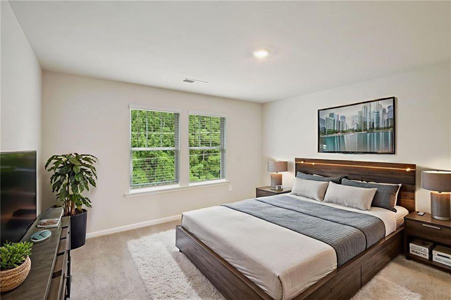 Furnished interior view inside a new home in Avalon - Vista Series, Conyers (Image 6). Furnished interior view inside a new home in Avalon - Vista Series, Conyers (Image 6).