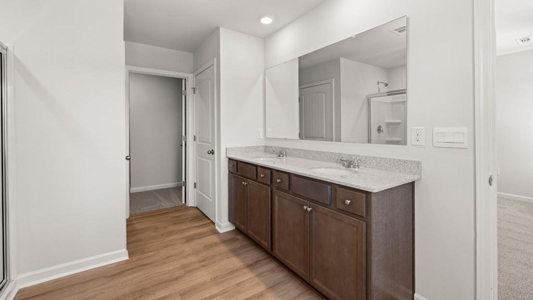 Furnished interior view inside a new home in Oconee Overlook Townhomes, Gainesville (Image 10).