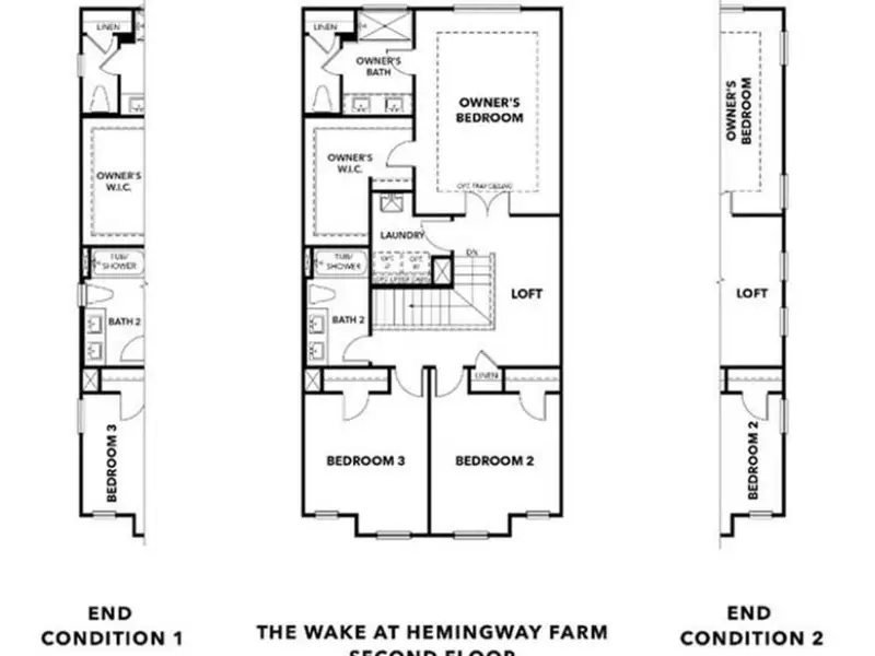 2D floor plan layout of this home in Hemingway, Cumming, GA (Image 3).