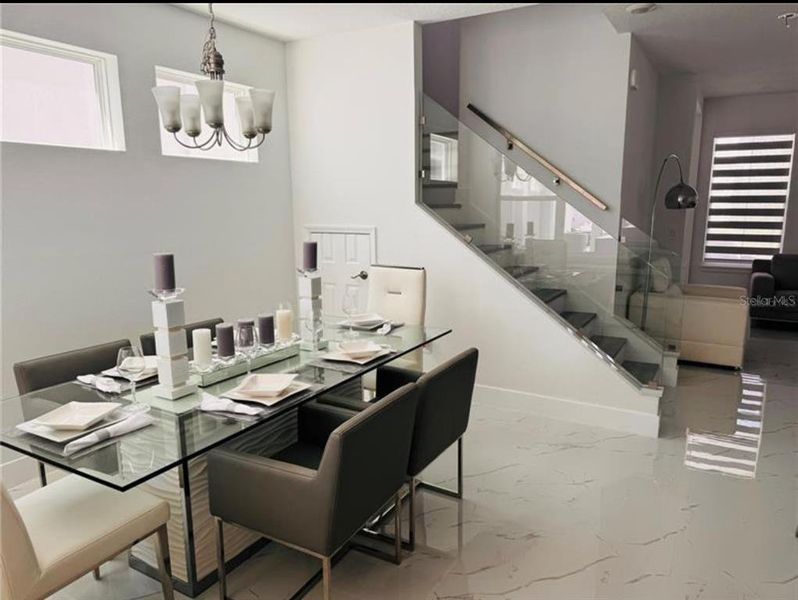 Furnished interior view inside a new home in , Winter Garden (Image 24).