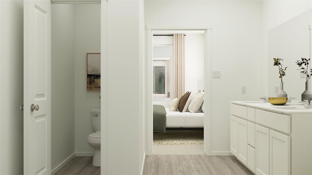 Furnished interior view inside a new home in Meadowlark Preserve, Pflugerville (Image 16).