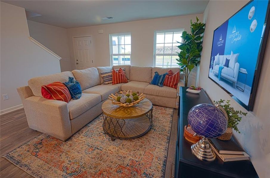 Furnished interior view inside a new home in , Macon (Image 12).