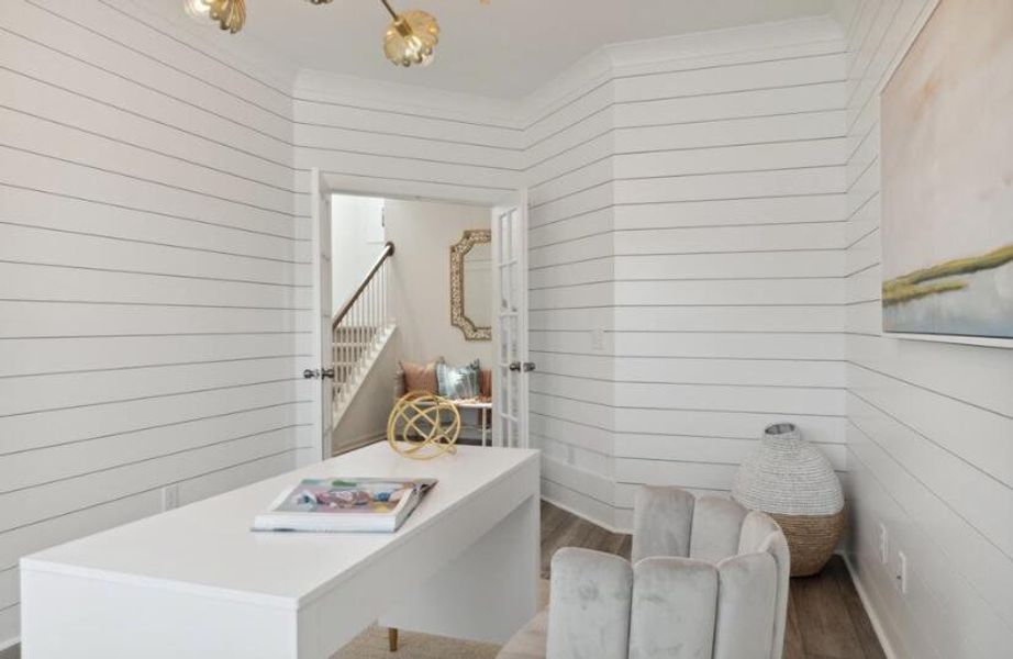 Furnished interior view inside a new home in Sweetgrass at Summers Corner, Summerville (Image 16).