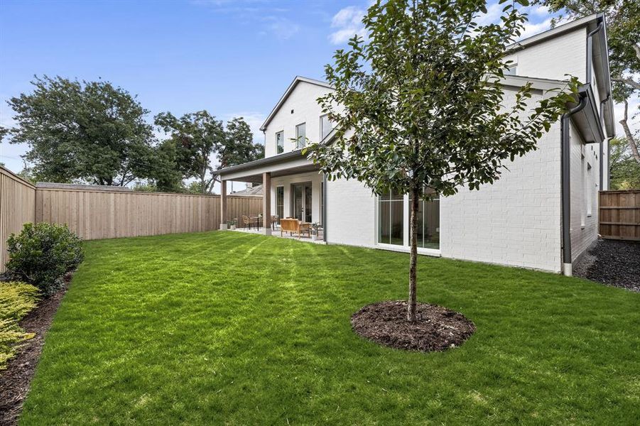 Exterior details and patio area of a home in , Dallas (Image 4). Exterior details and patio area of a home in , Dallas (Image 4).