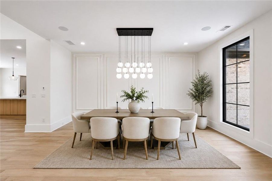 Furnished interior view inside a new home in , Flowery Branch (Image 8).