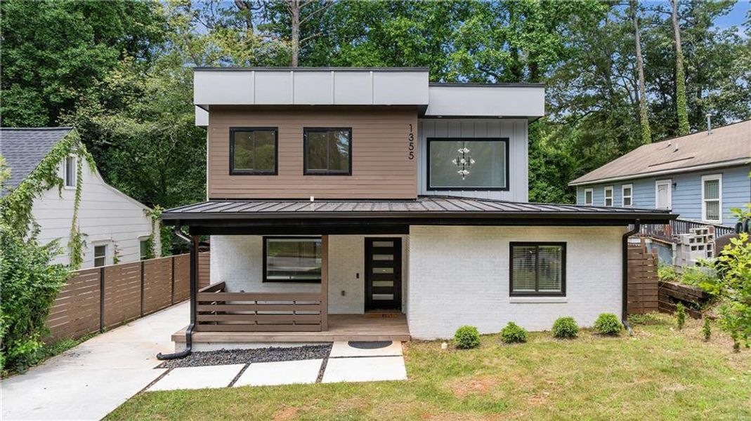 Front exterior of a new home in , Atlanta, GA, highlighting curb appeal (Image 20).