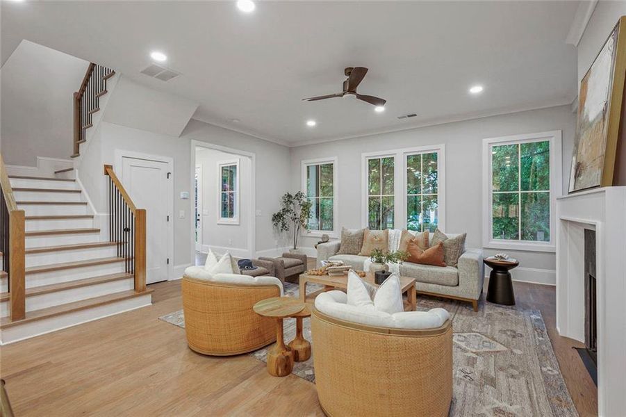 Furnished interior view inside a new home in , Atlanta (Image 41).