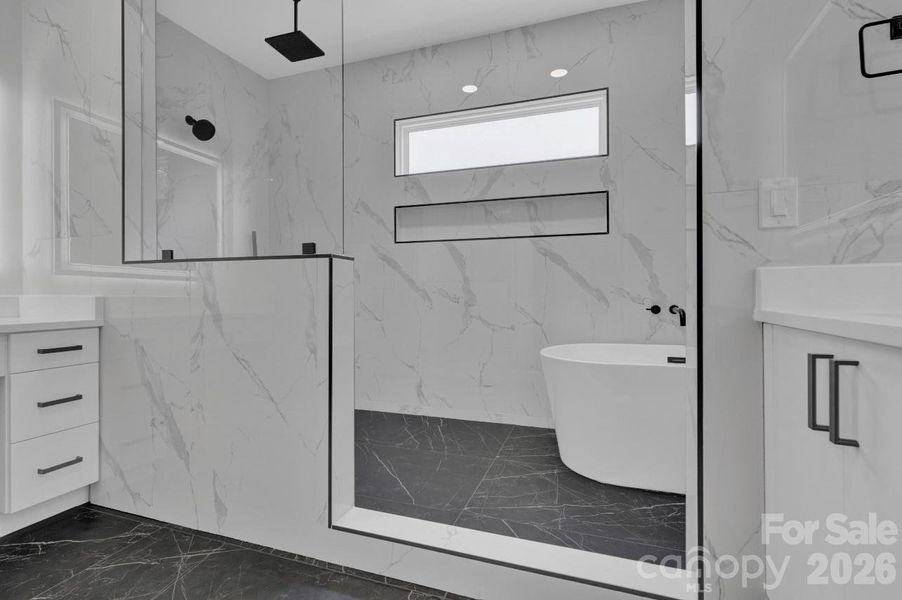 Furnished interior view inside a new home in , Weddington (Image 9).