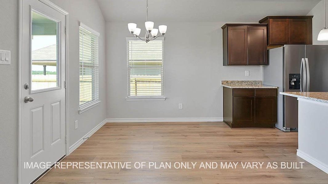 Representative furnished interior of a home built from the Dakota by D.R. Horton in Pleasant Hill, Bryan (Image 8).