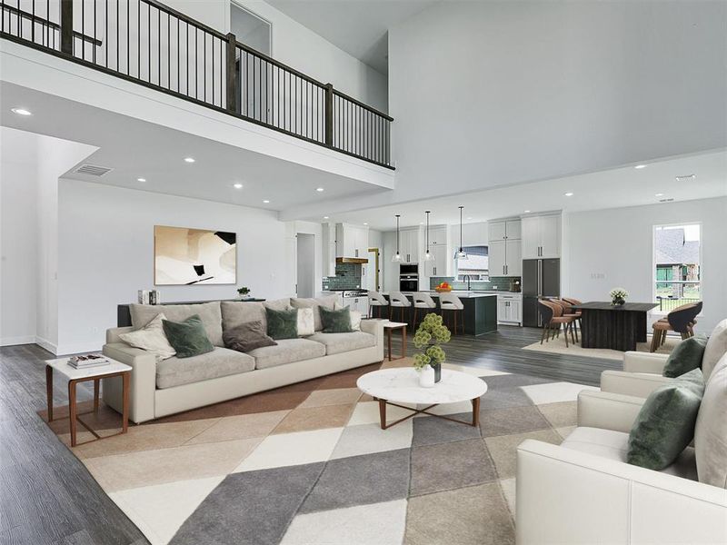 Furnished interior view inside a new home in , Gunter (Image 15).