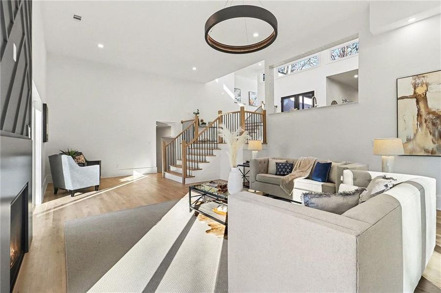 Furnished interior view inside a new home in , Atlanta (Image 44). Furnished interior view inside a new home in , Atlanta (Image 44).