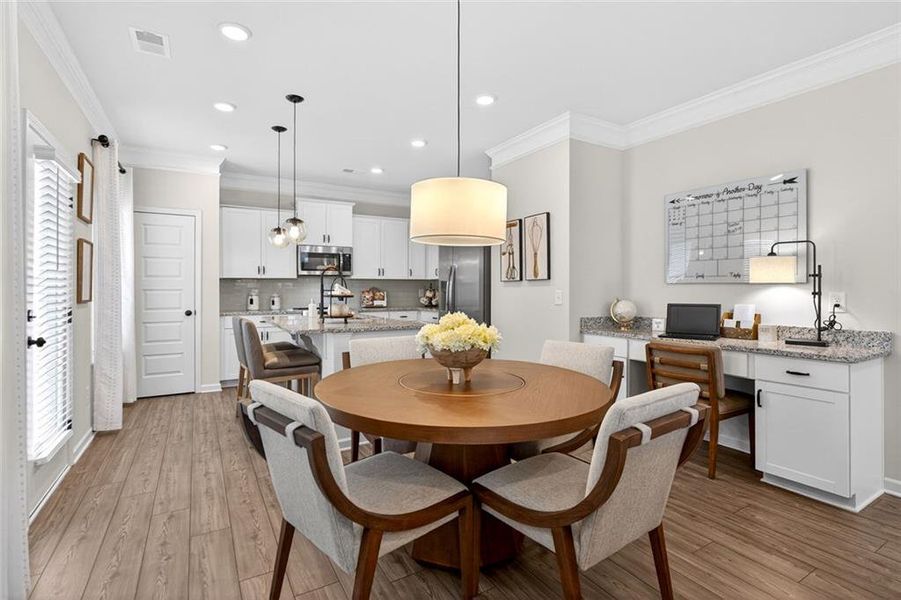 Furnished interior view inside a new home in Varnell Preserve, Dalton (Image 32).