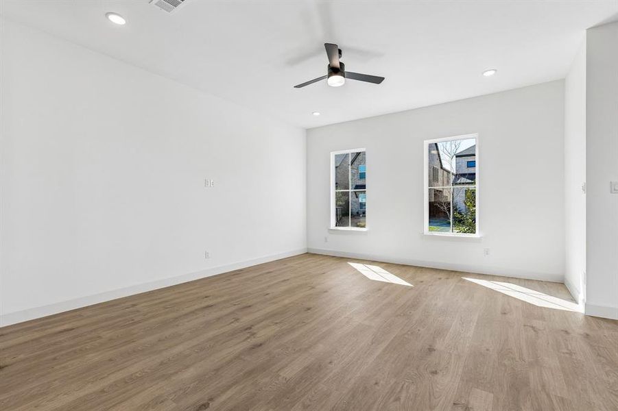 The entire family will love this spacious, light filled family room!