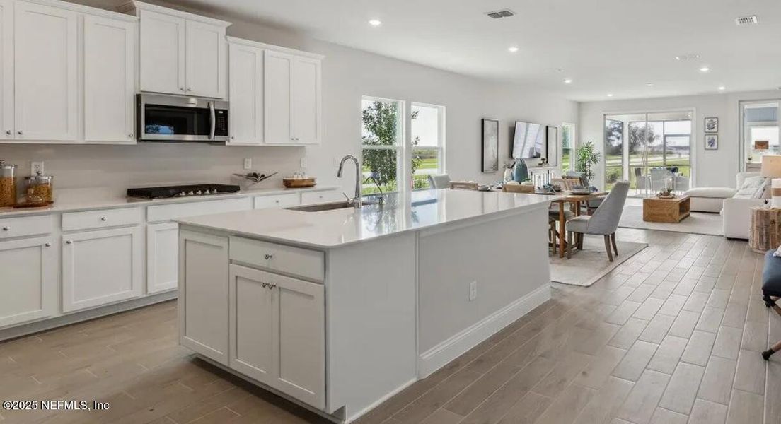 Furnished interior view inside a new home in Silver Falls Single Family at SilverLeaf: Silver Falls 50s at SilverLeaf, St. Johns (Image 7). Furnished interior view inside a new home in Silver Falls Single Family at SilverLeaf: Silver Falls 50s at SilverLeaf, St. Johns (Image 7).