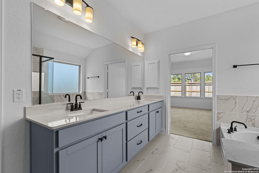 Furnished interior view inside a new home in Davis Ranch, San Antonio (Image 6). Furnished interior view inside a new home in Davis Ranch, San Antonio (Image 6).