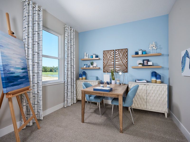 Furnished interior view inside a new home in Legends Preserve - Signature Series, Daytona Beach (Image 8).