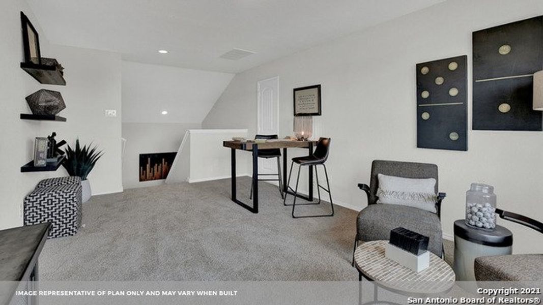 Furnished interior view inside a new home in Arroyo Ranch, Seguin (Image 8). Furnished interior view inside a new home in Arroyo Ranch, Seguin (Image 8).