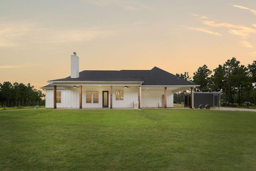 Exterior details and patio area of a home in , Livingston (Image 22).