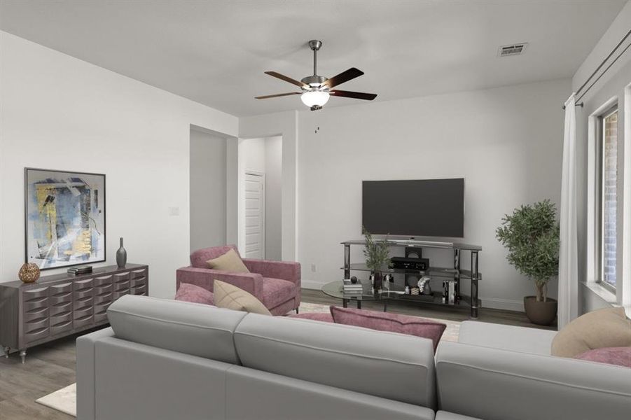 02 - Magnolia Living Room 541 San Angelo Virtual Staging